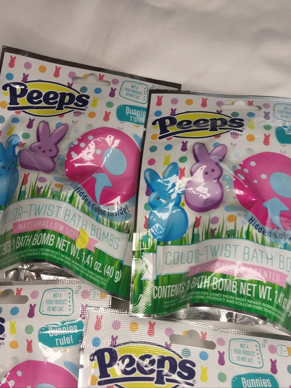 Peeps Color-Twist Marshmallow Scented Bath Bombs